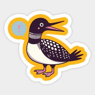 Calling Loon Sticker